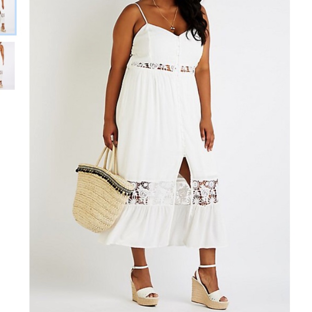 NWT White maxi dress